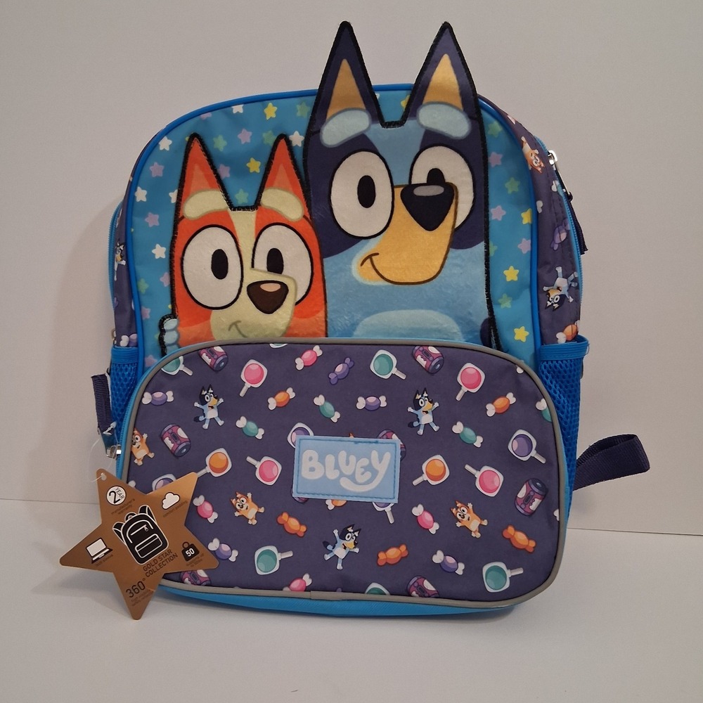 Target Bluey And Bingo Cartoon Kids 14" Backpack, Preschool School Kindergarten